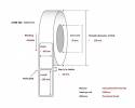  Label 102x102 mm, Core 76, 