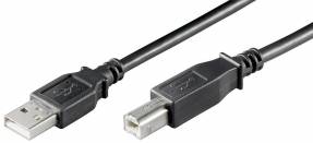  USB2.0 LSZH A-B 3m M-M, BLACK