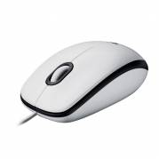 Logitech M100 Optisk Kabling Hvid