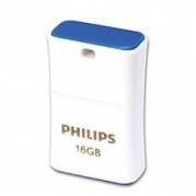 Philips FM16FD85B Pico Edition 2.0 16GB USB 2.0 USB stick Bl&aring; Hvid