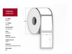  Label 30x30 - Core 25,4mm. 