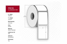  Label 102 x 127mm, Core 25mm, 