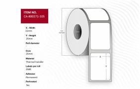  Label 31 x 25mm, Core 25mm, 