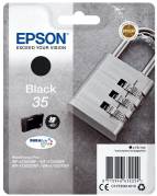  Padlock Singlepack Black 35 