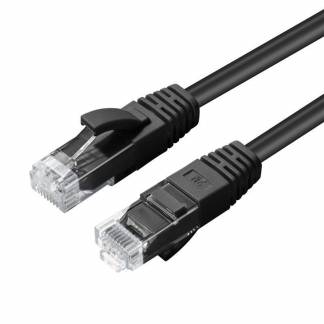  CAT6A UTP 0.3m Black LSZH