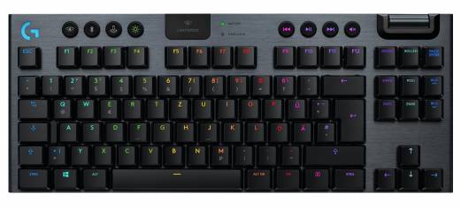 Logitech Gaming G915 TKL Tastatur Mekanisk LIGHTSYNC Tr&aring;dl&oslash;s Tysk