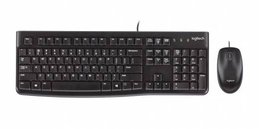 Logitech MK120 Tastatur og mus-sæt Kabling