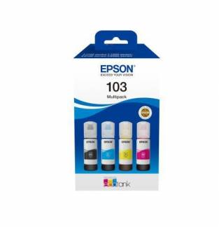 Epson 103 Multipack Sort Gul Cyan Magenta Blækrefill C13T00S64A