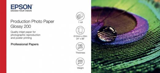 Paper/Prod Photo Paper Gloss 200 24"x30m