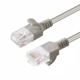  U/UTP CAT6A Slim 0.15M Grey