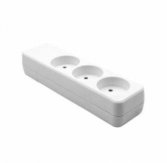  Danish Power Strip 3-way White