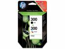 HP 300 black & color ink (sampack)