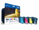 Brother LC 1100 Value Pack Sort Gul Cyan Magenta Blæk