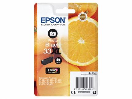 Epson 33XL Photo Black Claria Premium Ink