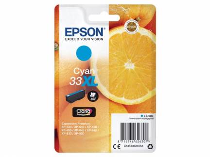 Epson 33XL Cyan Claria Premium Ink