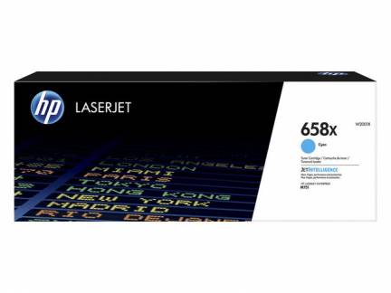 Color LaserJet 658X Cyan LaserJet Toner Cartridge 28K