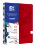 Notesbog Oxford Touch A4+ rød linieret 90g