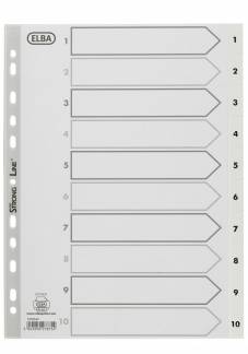 STRONG-LINE REGISTER A4 PP HVID 1-10, HVID