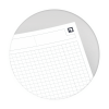 Oxford International NoteBook A5+, kvadreret, 100101849 