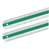 Lineal Linex 40 cm Super S40MM klar/gr&oslash;n m/2 gummiribber 