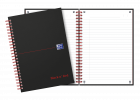 Notesbog&nbsp;Oxford&nbsp;Black&nbsp;n&acute;Red&nbsp;A5 lin&nbsp;spiral&nbsp;140&nbsp;blade 