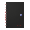 Notesbog&nbsp;Oxford&nbsp;Black&nbsp;n&acute;Red&nbsp;A4 linPP&nbsp;spiral&nbsp;140&nbsp;blade m/elast (IKKE til Evernote)