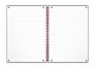 Notesbog&nbsp;Oxford&nbsp;Black&nbsp;n&acute;Red&nbsp;A4 linPP&nbsp;spiral&nbsp;140&nbsp;blade m/elast (IKKE til Evernote)