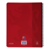 Notesbog&nbsp;Oxford Touch A4+ r&oslash;d linieret 90g 