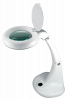 Luplampe Unilux mini zoom LED hvid  med bordfod 