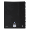 Notesbog Oxford TOUCH A4+ sort kvadreret 90g 