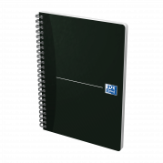 Notesbog Oxford Smart Black A5 linjeret spiral 90 blade 90g