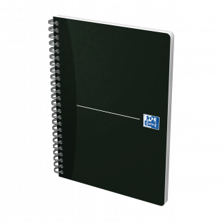 Notesbog Oxford Smart Black A5 linjeret spiral 90 blade 90g