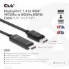 CLUB 3D CAC-1087 DisplayPort 1.4 to HDMI