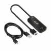 Club 3D CAC-1335 HDMI til DisplayPort aktiv Adapter med USB kabel Sort