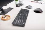 Cherry KW 9100 Slim Wireless Keyboard, Black/Grey