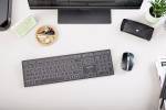 Cherry KW 9100 Slim Wireless Keyboard, Black/Grey