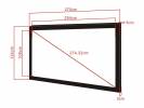 M 2.35:1 Framed Proj Screen Deluxe 108"