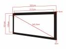 M 2.35:1 Framed Proj Screen Deluxe 135"