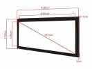 M 2.35:1 Framed Proj Screen Deluxe 150"