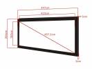 M 2.35:1 Framed Projection Screen 423x18