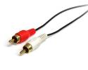 StarTech.com 3 ft Stereo Audio Cable - 3.5mm Male to 2x RCA Male - heaDPhone jack to RCA - Mini jack to RCA - 3.5mm to RCA (MU3MMRCA) Audiokabel Sort 92cm