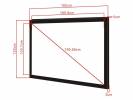 M 16:10 Framed Project Screen Deluxe 77"