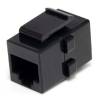 StarTech.com Cat 6 RJ45 Keystone Jack Network Coupler - F/F (C6KEYCOUPLER) CAT 6 Netværkskobling Sort