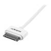 StarTech.com Apple 30-pin Dock Connector to USB Cable iPhone iPod iPad Opladnings-/dataadapter 1m