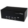 StarTech.com 4 Port Triple Monitor DVI USB KVM  Audio & USB 2.0 Hub - Multi Monitor KVM - USB DVI KVM  (SV431TDVIUA) KVM / audio / USB switch Desktop