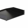 StarTech.com 2U Heavy Duty Server Rack Mount Shelf - 125lbs - 18in Deep Steel Universal Cantilever Tray for 19 AV/ Network Equipment Rack (CABSHELFHD) Rackhylde Sort