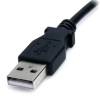 StarTech.com 4 pin USB Type A (kun strøm) (male) - DC-strømstik 5,5 mm (male) Sort 2m Strømkabel