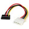 StarTech.com 15 pin Serial ATA strøm (male) - 4-PIN intern strøm (male) 15cm Strømforsyningsadapter