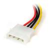 StarTech.com 15 pin Serial ATA strøm (male) - 4-PIN intern strøm (male) 15cm Strømforsyningsadapter