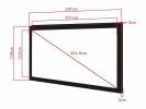 M 2.35:1 Framed ProjectionScreen Dlx120"